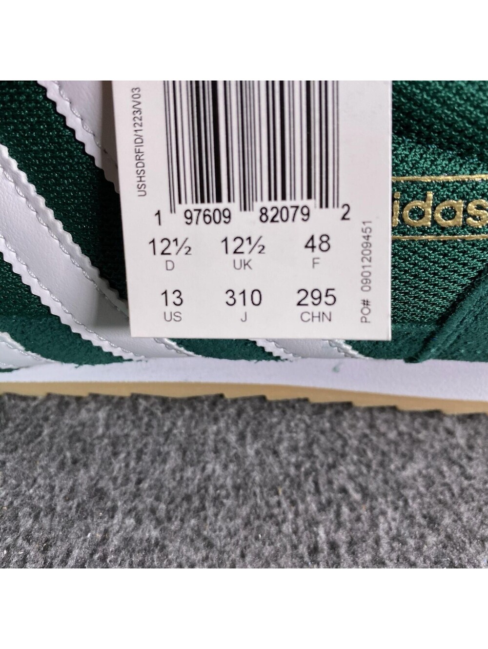 Adidas R71 Collegiate Green Cloud White Mens Size 13 Gum Sole Sneakers IH1326 - Picture 7 of 8